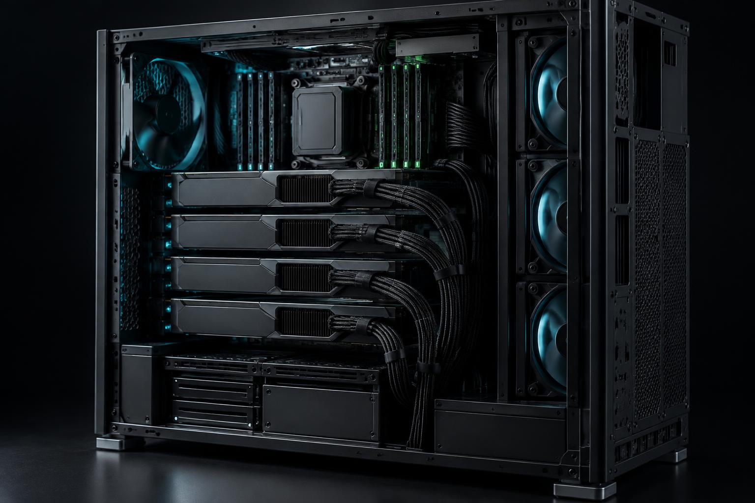 Individuell zusammengestellte GPU-Workstation für lokale KI